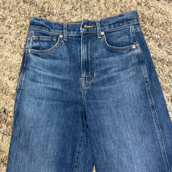 Veronica Beard Taylor wide leg relaxed, fit high-rise jeans size 25 - Picture 4 of 11